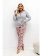 ~Piżama Plus Size model 221192 Forever Pink ~Piżama Plus Size model 221192 Forever Pink