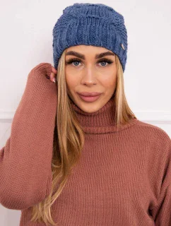 Fleecová čepice Carolina K243 denim