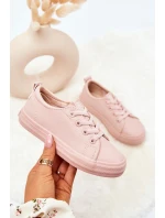 Kožené tenisky Big Star JJ374022 Nude