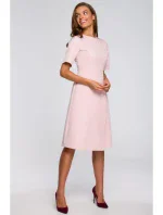 S240 Zavinovací šaty - pudrové S240 Zavinovací šaty - pudrové