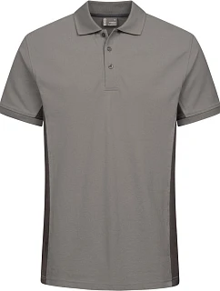 Promodoro 4590 Unisex kontrastní pracovní polo - EXCD 40.4590 new light grey/charcoal