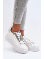 Dámské tenisky s ozdobou Bílé Celedria