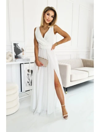 Dámské večerní šaty 248 ecru - Bicotone