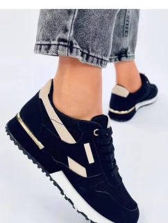 Dámská sportovní obuv YY41 Černá s béžovou - Inello