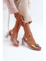 Sandály na podpatku model 195424 Step in style Sandály na podpatku model 195424 Step in style