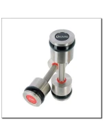 Chromované činky 2x9 kg silikonové prvky HMS Premium HH09