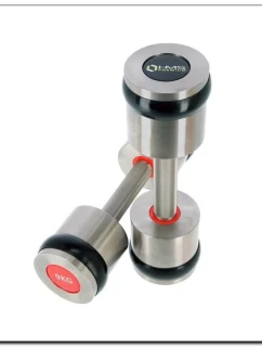 Chromované činky 2x9 kg silikonové prvky HMS Premium HH09