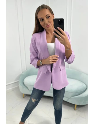 Sako s klopami elegantní světle fialové Sako s klopami elegantní světle fialové
