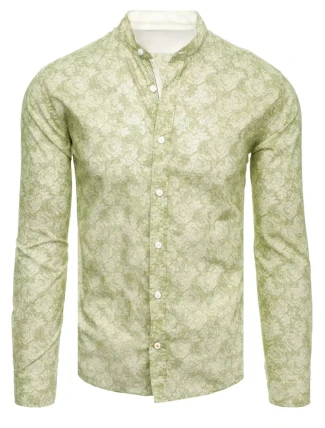 Pánská zelená košile FashionStreet DX2303
