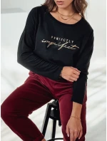 Dámská halenka VIVILINES oversize s potiskem černá FashionStreet RY2692