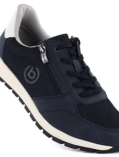 Pánské lehké tenisky na zip tmavě modré Bugatti 325-ATL02-2500-4100