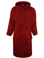 The One Towelling Bathrobe hooded Župan s kapucí 48.1021 burgundy The One Towelling Bathrobe hooded Župan s kapucí 48.1021 burgundy