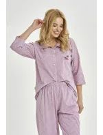 Taro pyžamo 3435 Jolie 3/4 S-XL Z25/26 dámské rozepínací Taro pyžamo 3435 Jolie 3/4 S-XL Z25/26 dámské rozepínací