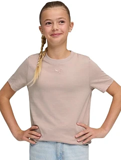 Dětské tričko Puma ESS Centered Cat Logo Tee růžové 692972 89