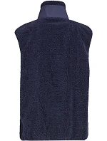 Build your Brand BY 407 Unisex fleeceová vesta "Bonded Sherpa" 56.0407 navy