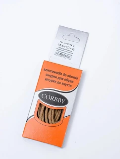 Corbby Béžové voskované tenké Tkaničky