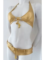 Dámské plavky DB9E zlaté - In Stylefashion Dámské plavky DB9E zlaté - In Stylefashion