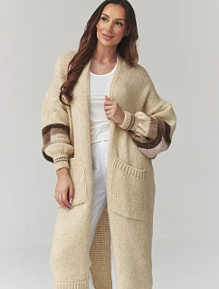 Svetr na zapínání  model 226865 Makadamia