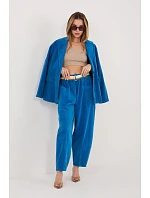 Manšestrové kalhoty s vysokým pasem model 232197 Rue Paris