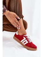 Sneakersy Sportovní Boty Semišové Červené Vinceza 79517