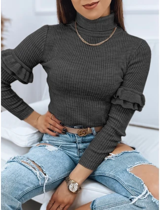 Dámský svetr BUFALO tmavě šedý FashionStreet MY1427