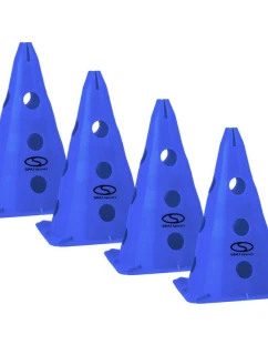 Sada tréninkových patníků 4 ks - 30 cm modrá / PT4-13H-B