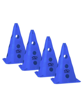 Sada tréninkových patníků 4 ks - 30 cm modrá / PT4-13H-B