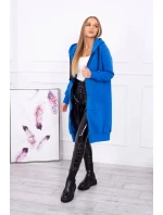 Chrpová dlouhá mikina s kapucí Chrpová dlouhá mikina s kapucí