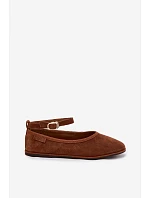 Baleríny z přírodního semiše Big Star TT274211 Camel