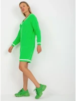 Dámský svetr LC SW 8023 fluo zelený