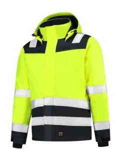 Midi Parka High Vis Bicolor pracovní bunda unisex fluorescenční žlutá