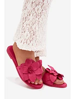 Dámské ploché nazouváky J502-5 Elzoria fuchsia - Sweet Shoes