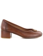 Dámské lodičky na zavazování hnědé Potocki SZ12788