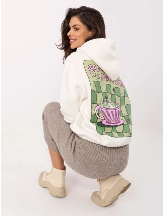 Mikina D10608BC02654E bílá Mikina D10608BC02654E bílá