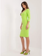 Šaty RV SK 8943.78 limetkově zelené
