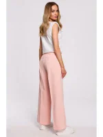 Kalhoty s nařasenými nohavicemi M570 - pudrové Kalhoty s nařasenými nohavicemi M570 - pudrové