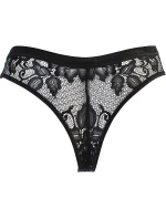 Dámské kalhotky Brasiliana V-10775 Černo-béžová - Axami Dámské kalhotky Brasiliana V-10775 Černo-béžová - Axami