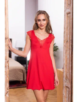 Dámská noční košilka Nancy červená - Eldar First Lady