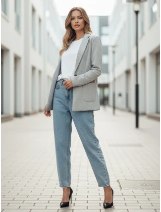 Dámská bunda CLASSVENT světle šedá FashionStreet PY0108