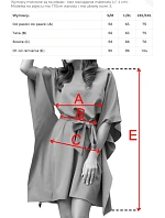 287-36 SOFIA Motýlí šaty se zavazováním v pase - pastelově MODRÉ
