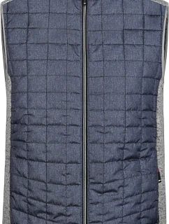 Daiber JN 740 Pánská pletená hybridní vesta 02.0740 light melange/anthracite melange