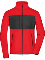 Daiber JN 1312 Pánská fleecová bunda 02.1312 red/black Daiber JN 1312 Pánská fleecová bunda 02.1312 red/black