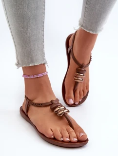 Dámské ploché sandály Japonky 83507 Ipanema Class Blown Up Sandal Fem hnědé