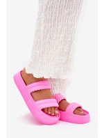 Pěnové Lehká Dámské Sandały Na Platformě S.Barski ZK51-001 Fuchsie