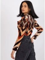 Halenka DHJ BZ 6533C 1.81P černá a béžová