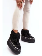 Dámské zateplené zimní sněhule černé Rohes