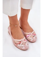 Dámské Kožené Baleríny Maciejka 01358-51 Růžové