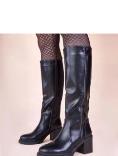 Kozačky na podpatku model 221029 Solea