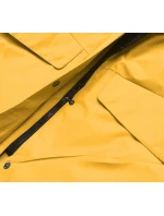 Žlutá dámská zimní zimní bunda s kapucí (j9-066)