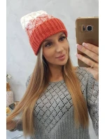 Dámská čepice Samara K346 červená+bílá
